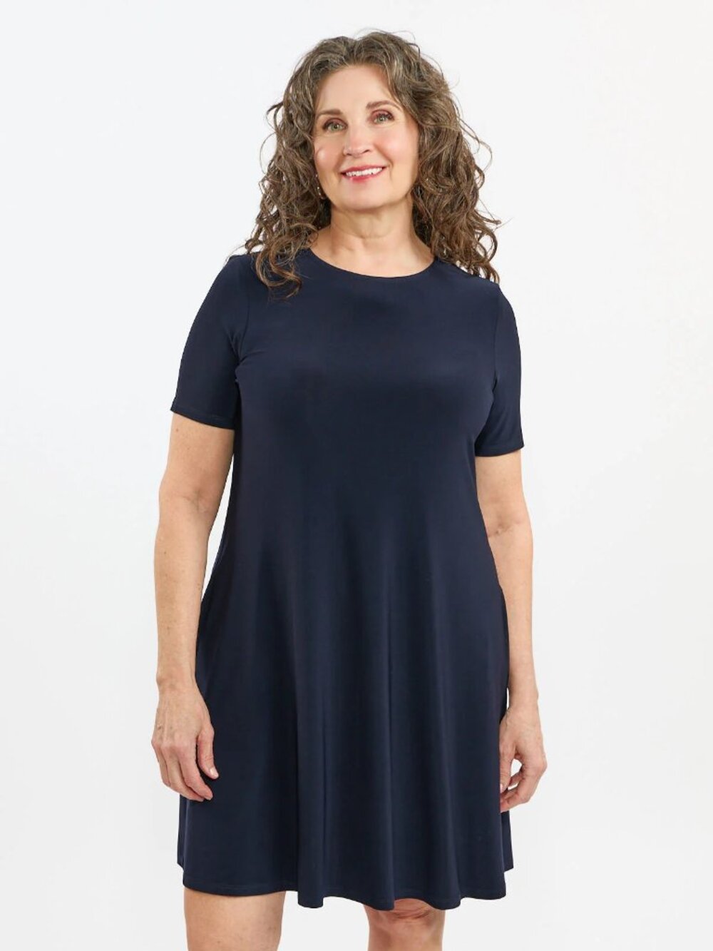 New Summer Casual T Shirt Dresse with Pockets